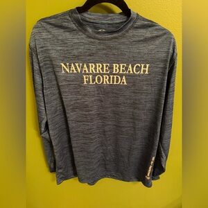 Navarre Beach Florida Charcoal Rash Guard